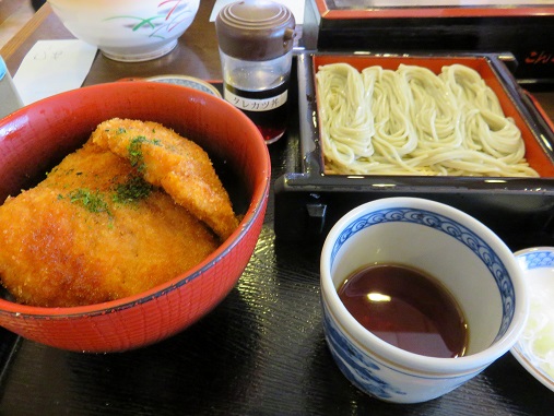 こんごう庵神保町店タレカツへぎそばセット