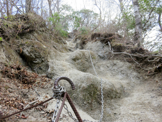 f:id:aohige0718:20180410234038j:plain 鎖場の景色