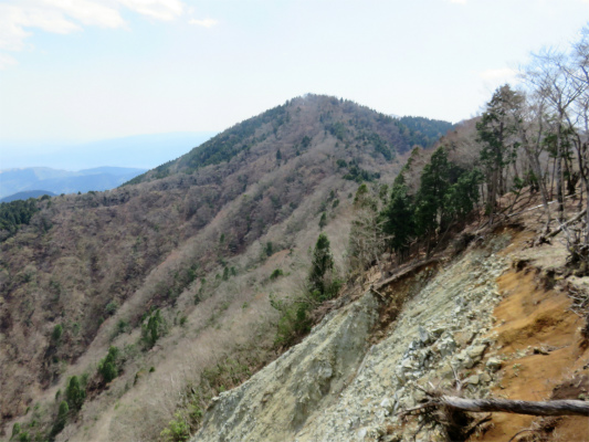 f:id:aohige0718:20180410234531j:plain 目指す檜岳