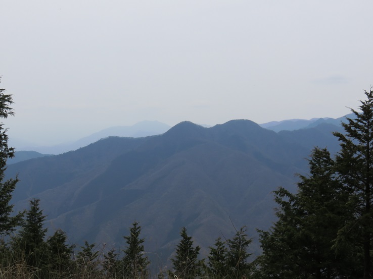 奈良倉山山頂から富士山風景