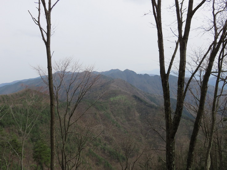 西原峠・三ツ森北峰登山道からの景色