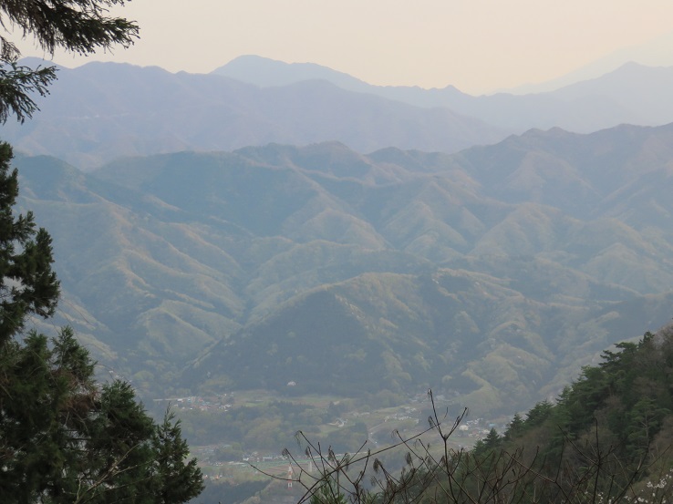 扇山から道志山塊の眺め