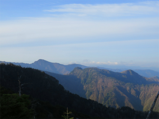 七面山方面景色