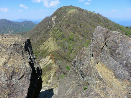 鬼ヶ岩からの蛭ヶ岳