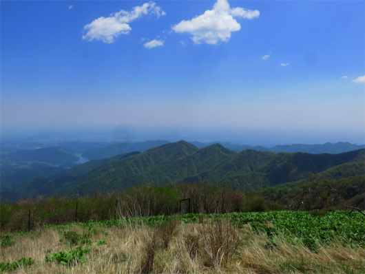 f:id:aohige0718:20180519143559j:plain 大山三峰と宮ヶ瀬湖