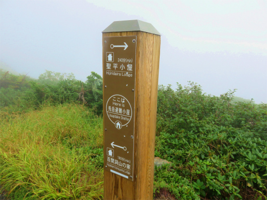 兎岳避難小屋の手前