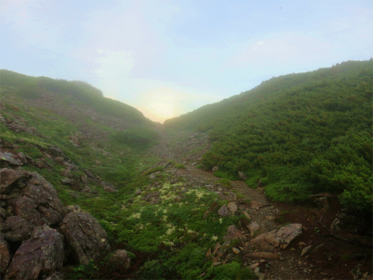 f:id:aohige0718:20180816172005j:plain 百間平コル