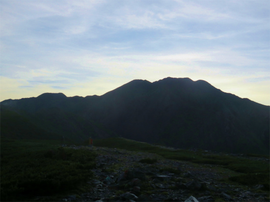 f:id:aohige0718:20180816172112j:plain ラスボス感が漂う赤石岳