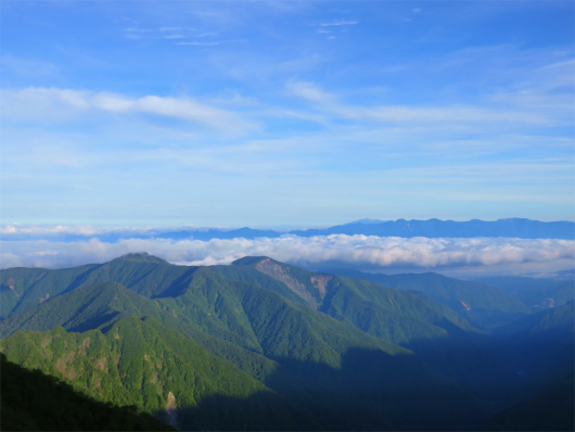 f:id:aohige0718:20180816172335j:plain 南アルプス晴天