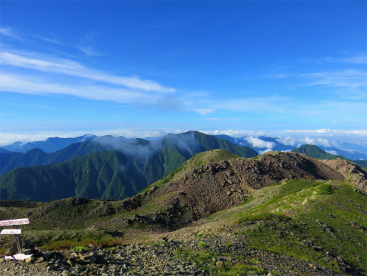 南アルプス南部の景色