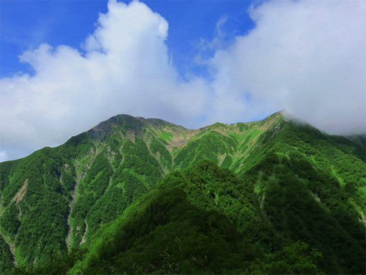 赤石岳見納め