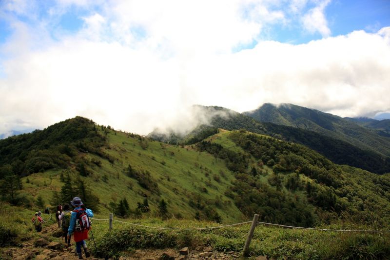 f:id:aohige0718:20180902112217j:plain 大菩薩嶺の天空縦走路