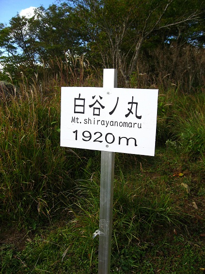 f:id:aohige0718:20180902112627j:plain 白谷ノ丸