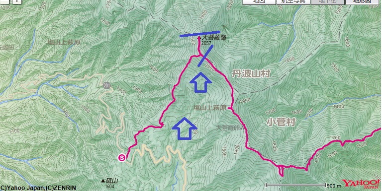 f:id:aohige0718:20181008100059j:plain 上日川峠~ロッヂ長兵衛~福ちゃん荘~大菩薩嶺の登山ルート