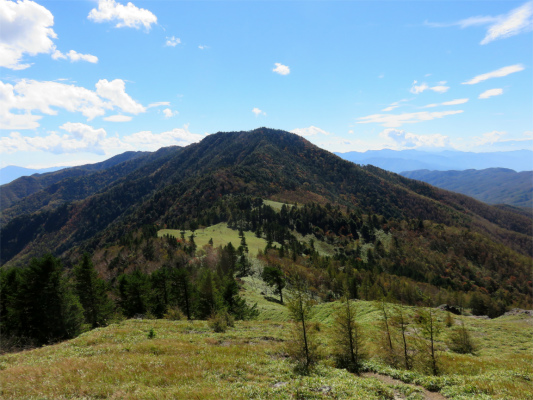 正面が小金沢山