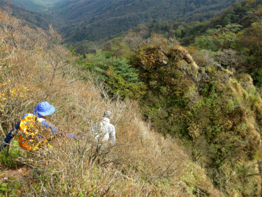 て鋸岳へアタック