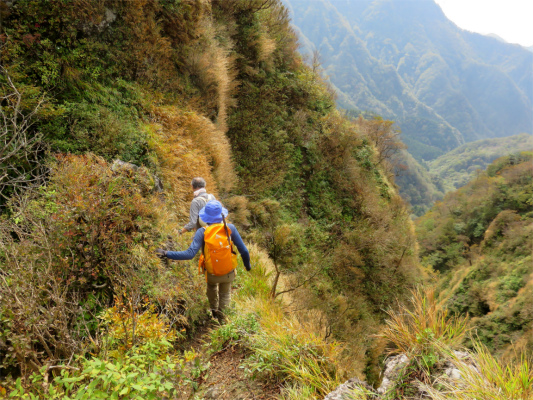 愛鷹連峰トラバース箇所