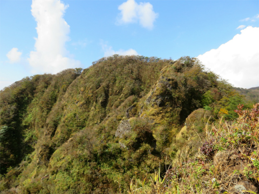 歩いてきた縦走路