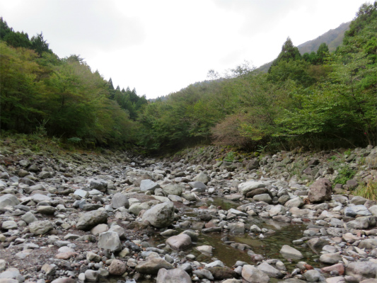 渡渉が困難な場所