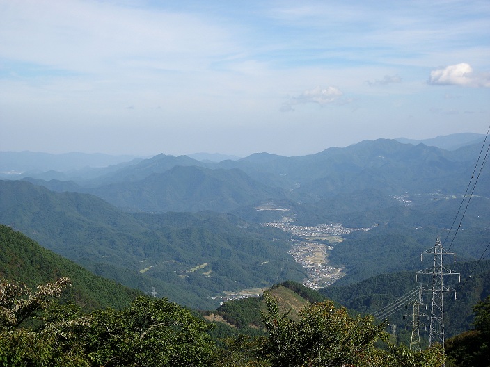 道志山塊方面の景色