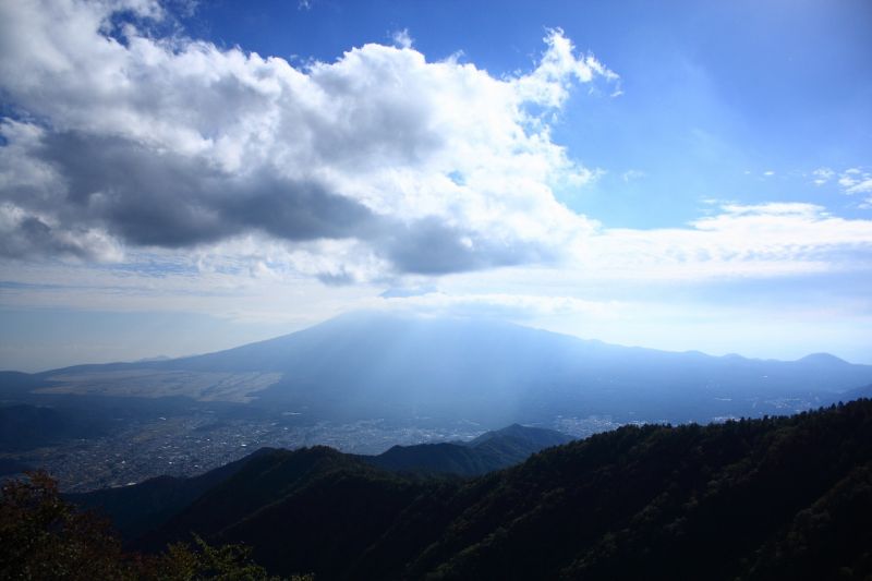 開運山からの富士山の景色