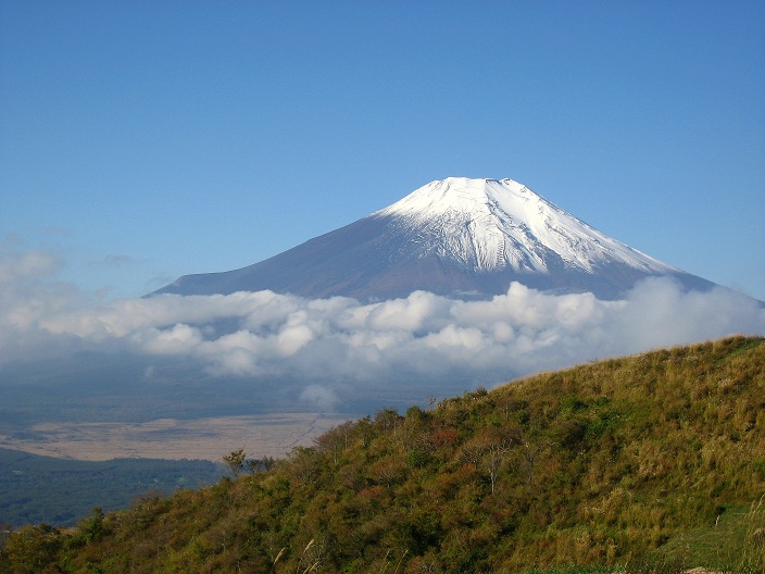 f:id:aohige0718:20181119173016j:plain 石割山の稜線