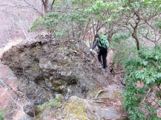 痩せ尾根箇所