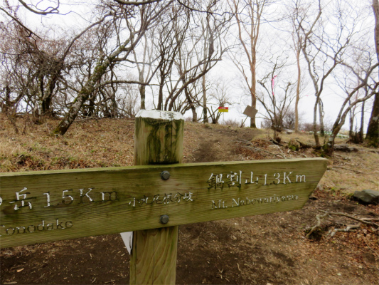 小丸尾根（訓練尾根）の分岐