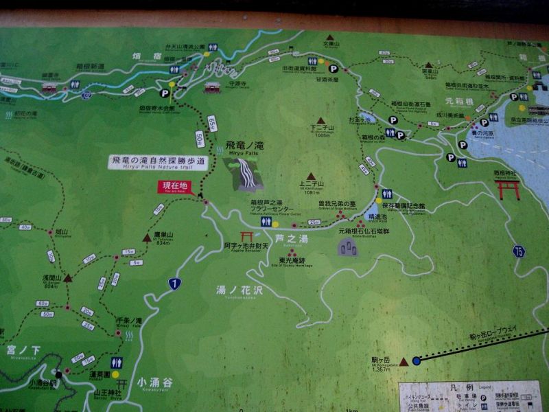 f:id:aohige0718:20181221215852j:plain ハイキングコース箱根