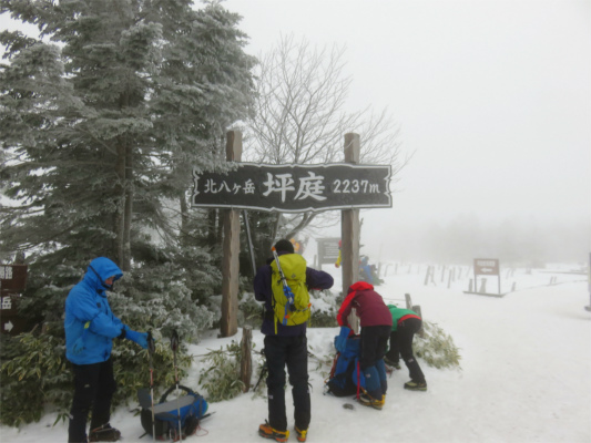 坪庭の標高が２２３７ｍ