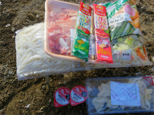 今回荷揚げした食材