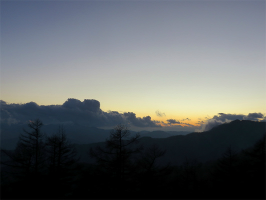 焼けるような夕日