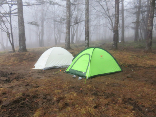 f:id:aohige0718:20190203101401j:plain モンベルテン張網が長いパイネテントと比較