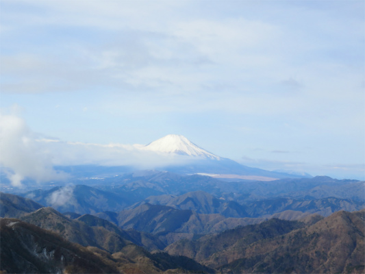 f:id:aohige0718:20190211205746j:plain 塔ノ岳からの富士山の景色