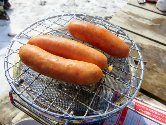 ウインナー焼けたつまみ食い