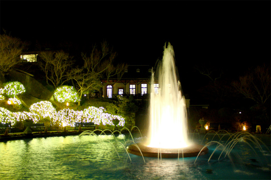 内覧会なので、人が少なくてイルミネーション写真撮り放題