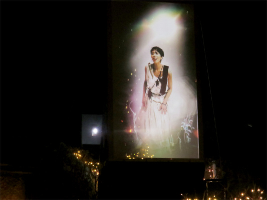女神が降臨プロジェクションマッピング