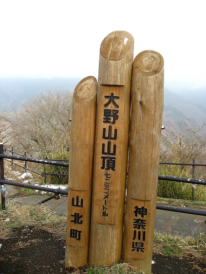 大野山の標高は、７２３ｍ