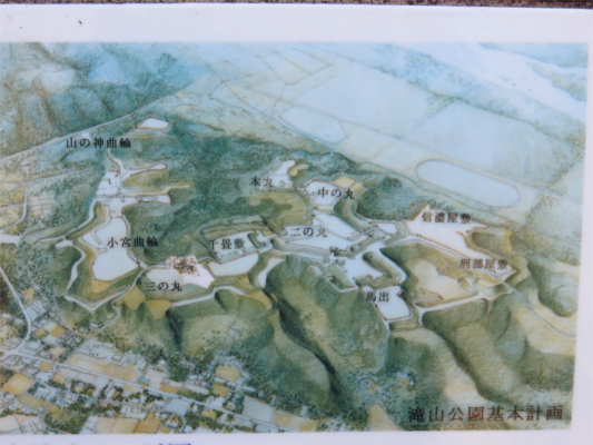 f:id:aohige0718:20190309193440j:plain 落城する前の八王子城