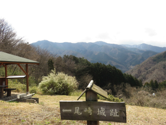 見晴らしの良い尾崎城址
