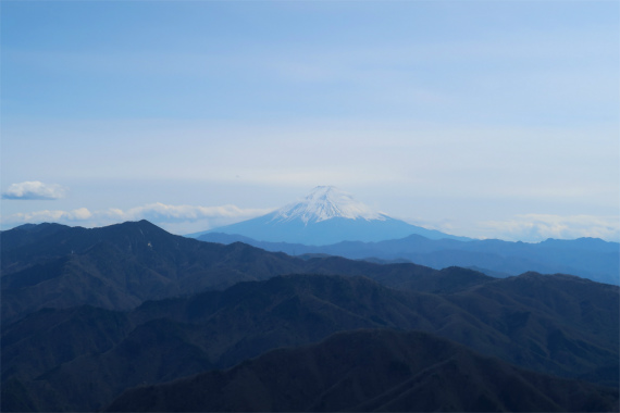 西御殿岩から見る富士山