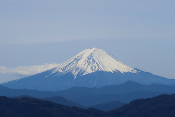 唐松尾山から富士山