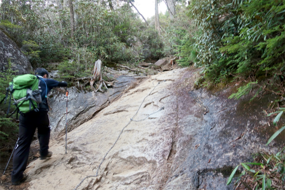 大日小屋から大日岩
