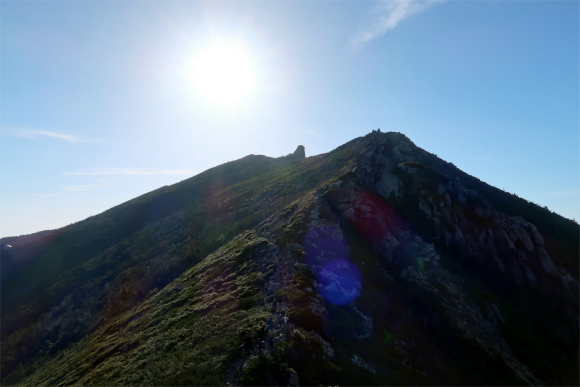 ダイヤモンドぽい五丈石、金峰山