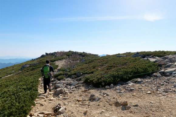 五丈石から大弛峠方面