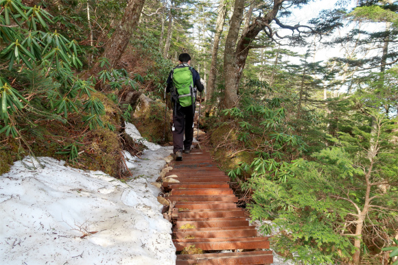 金峰山小屋の巻き道ルート
