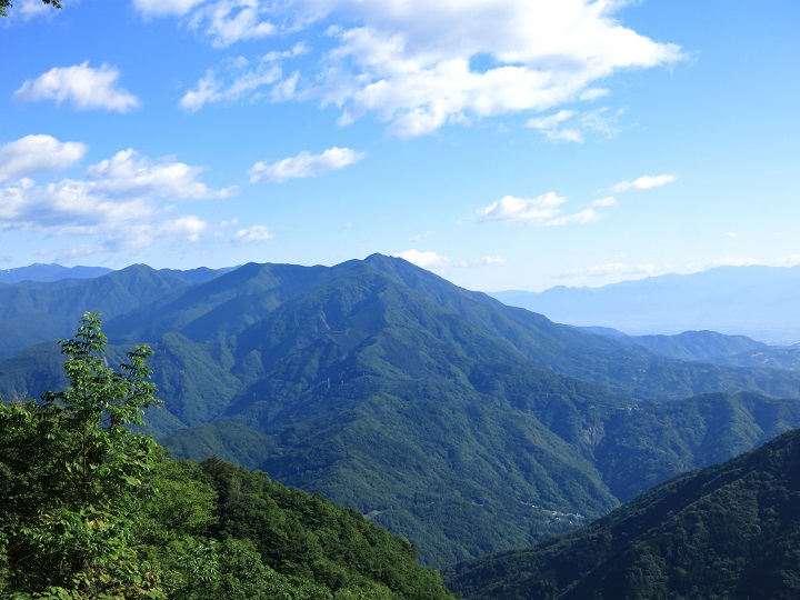 ２５丁目付近から見る毛無山