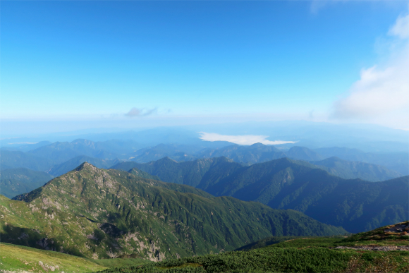 大嵓尾根のアップ