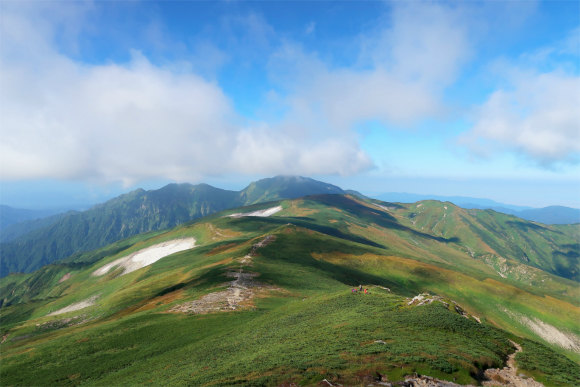 紅葉の頃の飯豊連峰も最高