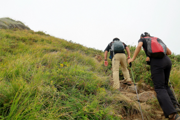 文平ノ池の先から急登